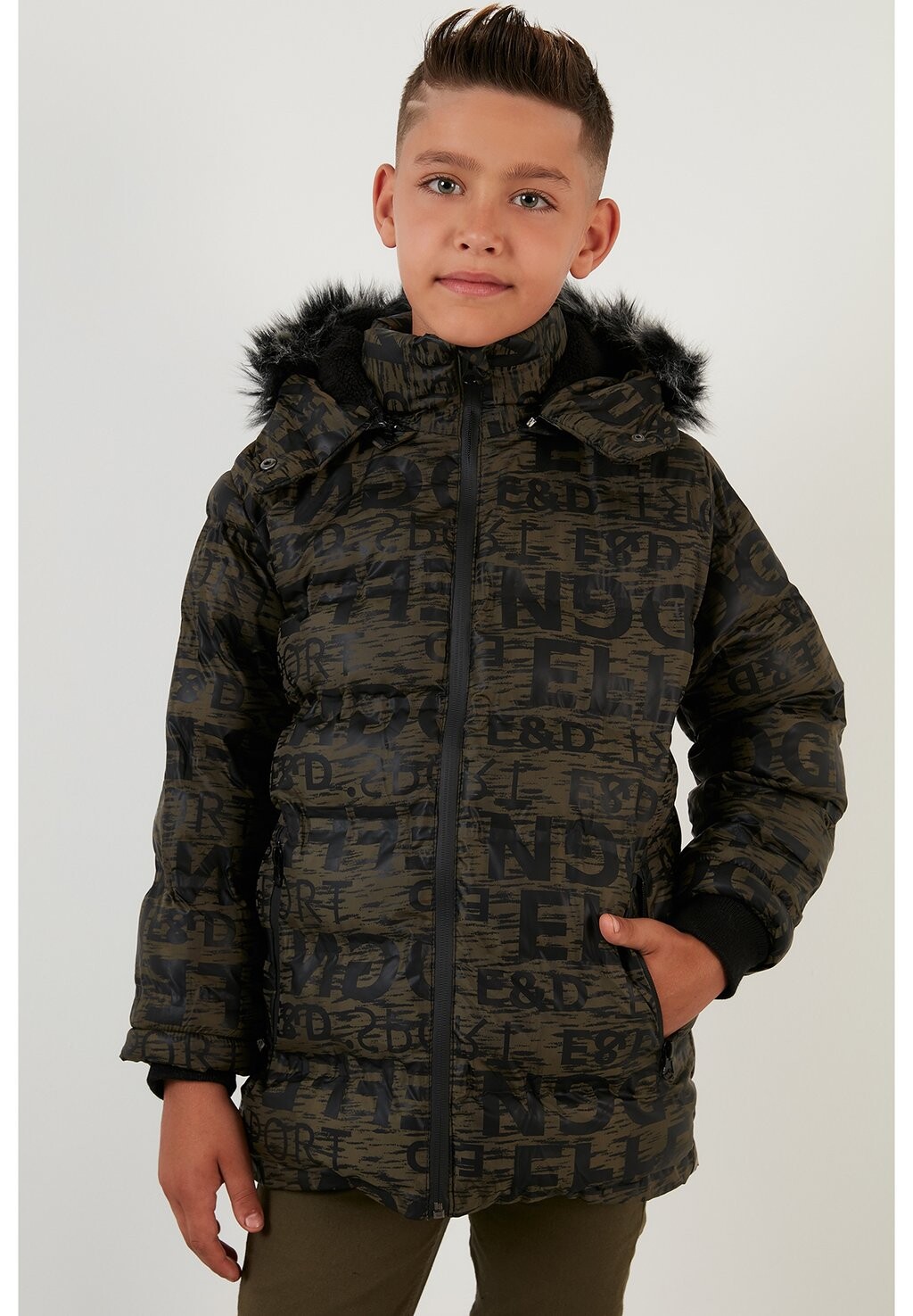 

Зимняя куртка REGULAR FIT LELA, цвет khaki
