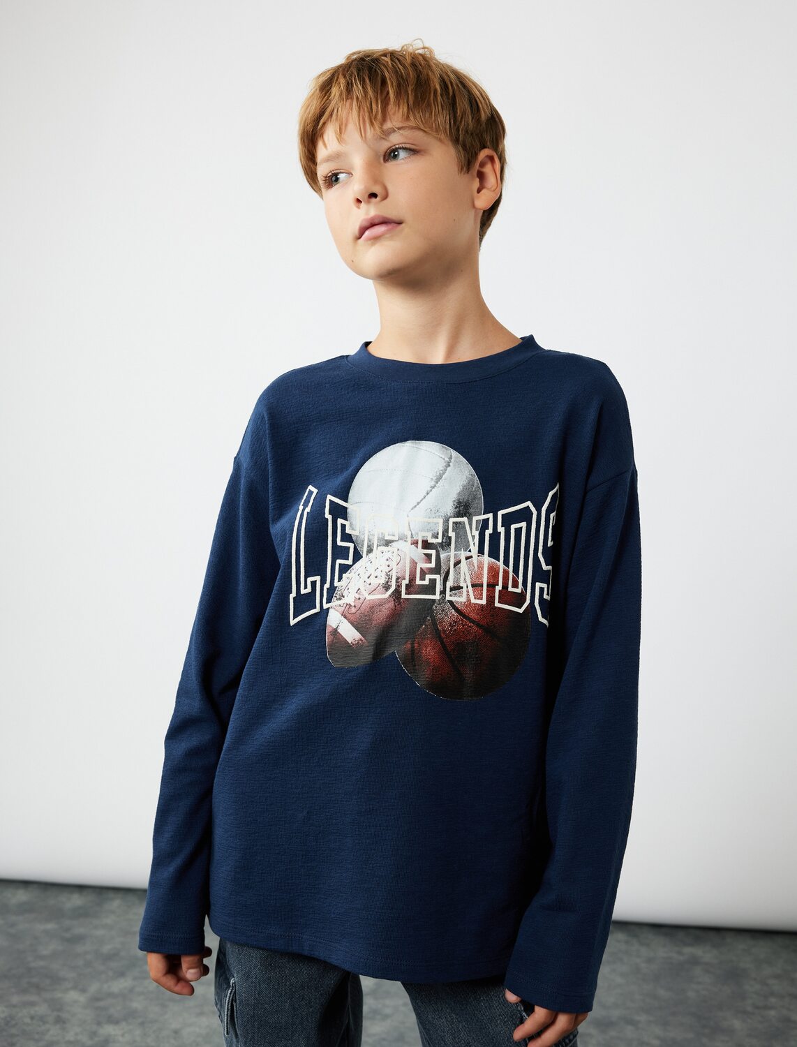 

Koton Лонгслив в цвете Navy