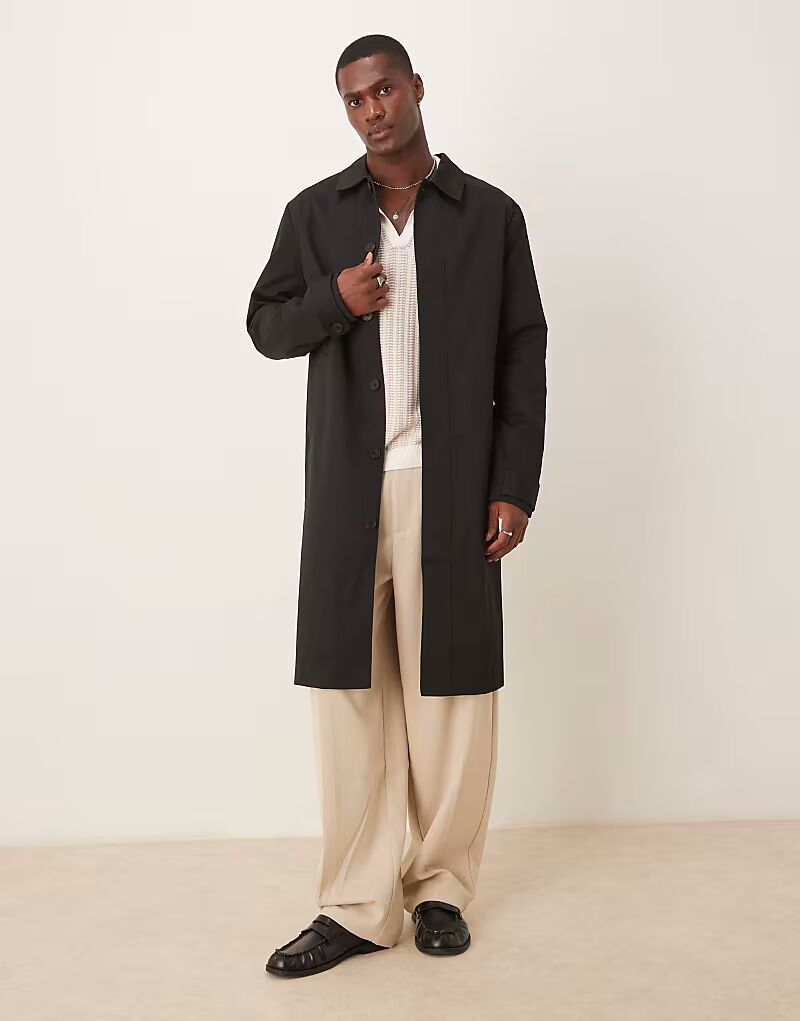 

Тренч ASOS DESIGN черного цвета