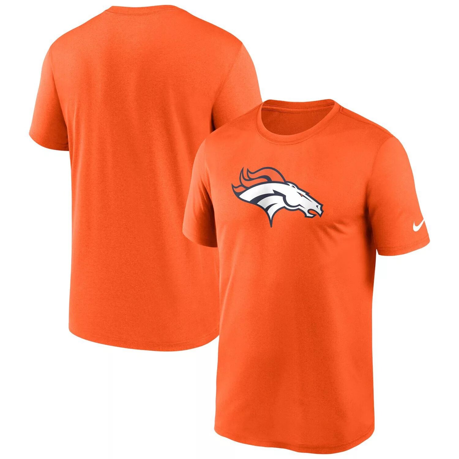 Мужская оранжевая футболка с логотипом Denver Broncos Legend Performance Nike — фото 4