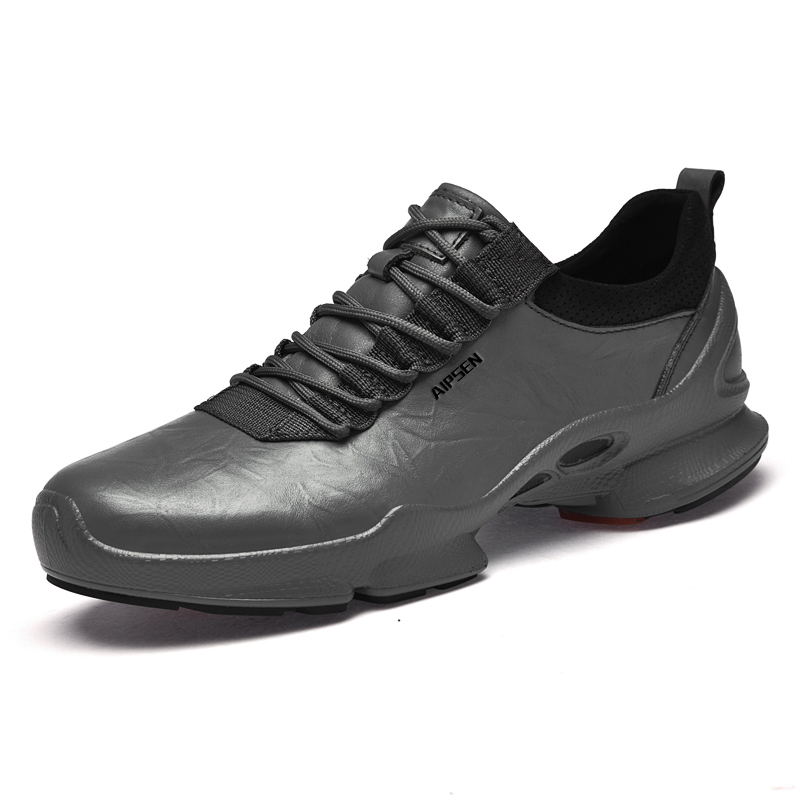 AIPSEN Мужские повседневные кроссовки Low Top серые, цвет Gray — фото 2