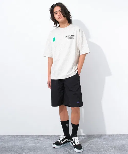 Детская футболка с неоновым логотипом RAT EFFECT зелёная — фото 4