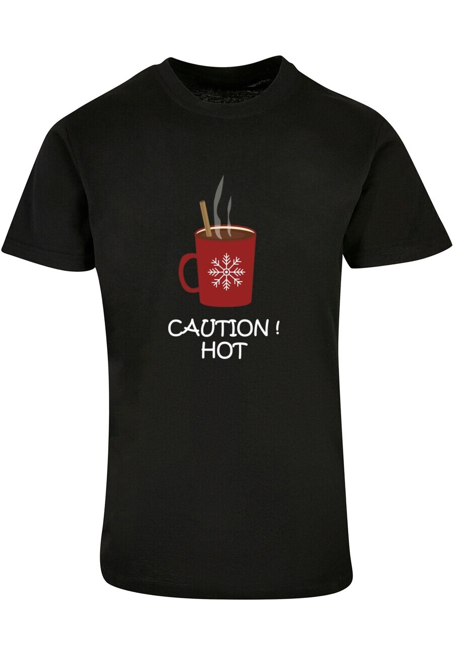 

Футболка Merchcode CAUTION HOT, черный