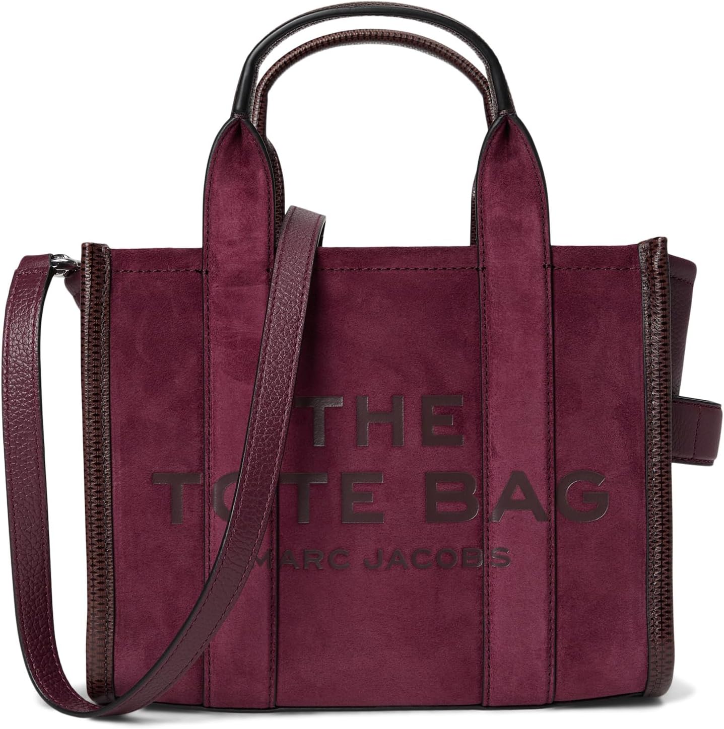 

Сумка-тоут Marc Jacobs The Suede Small Tote Bag, цвет Dark Plum