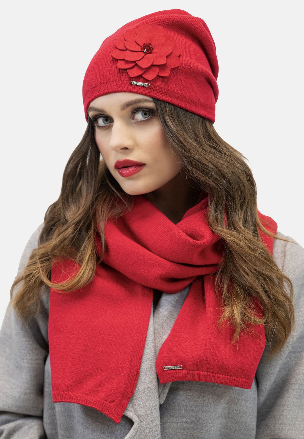 

Шапка SET - Scarf Vivisence, красный