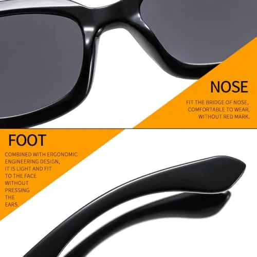 

Модные квадратные солнцезащитные очки для женщин в винтажном стиле, синие солнцезащитные очки с защитой от УФ-излучения UV400, очки для активного отдыха MTZJH, Tea