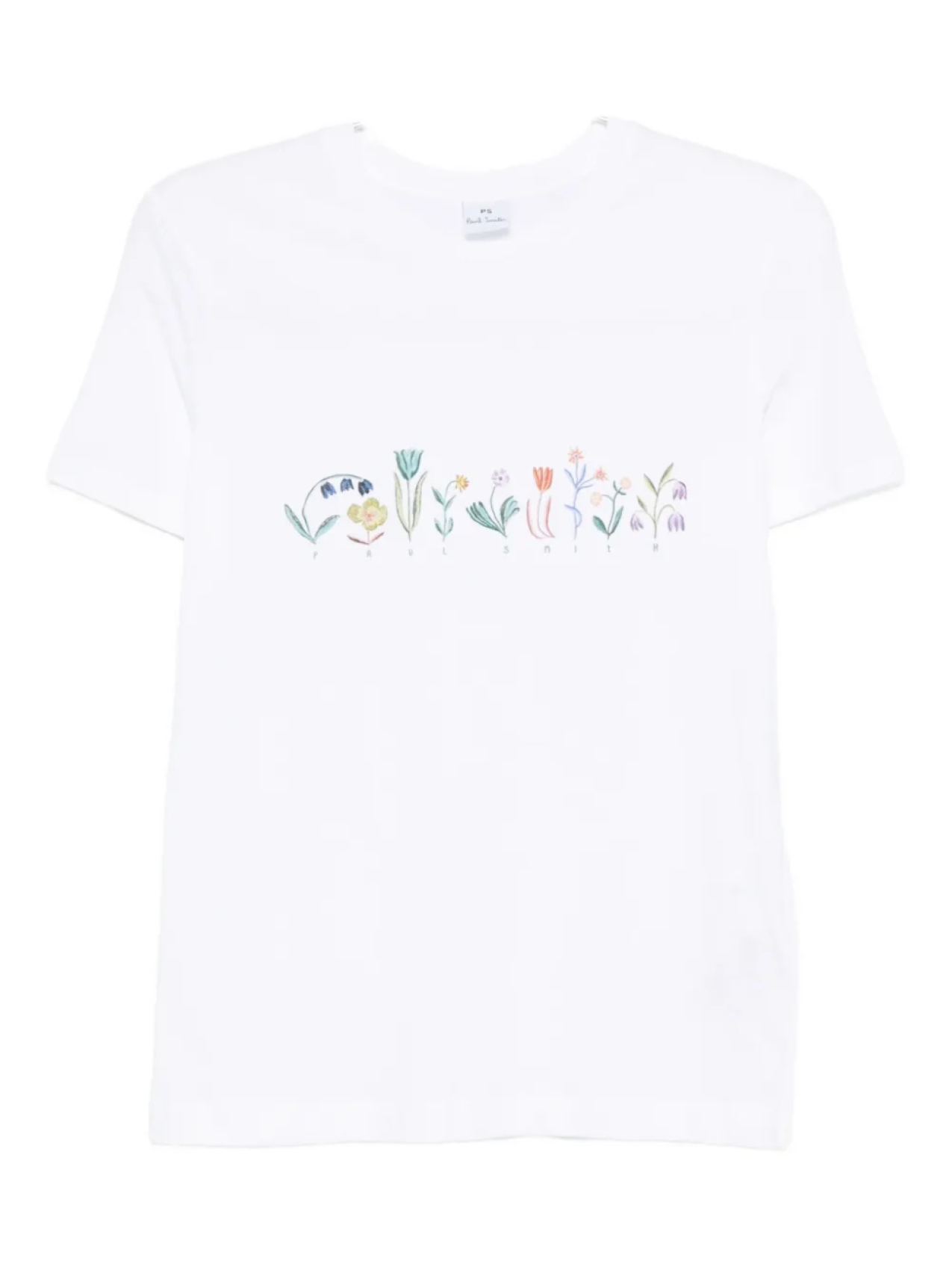 

Футболка с цветочной вышивкой PS Paul Smith, белый