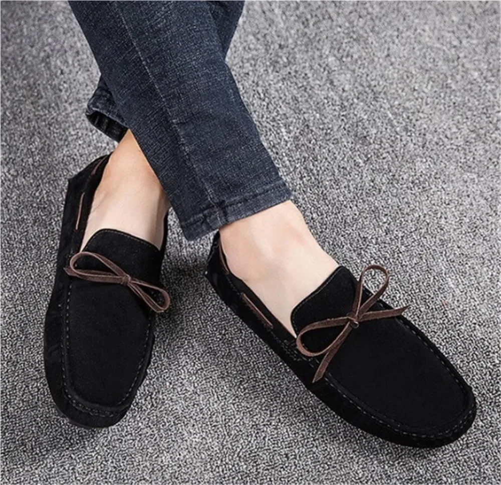Лоферы мужские формальные, Slip-On, легкие, для офиса, Black DHFIRUFSHLO — фото 2