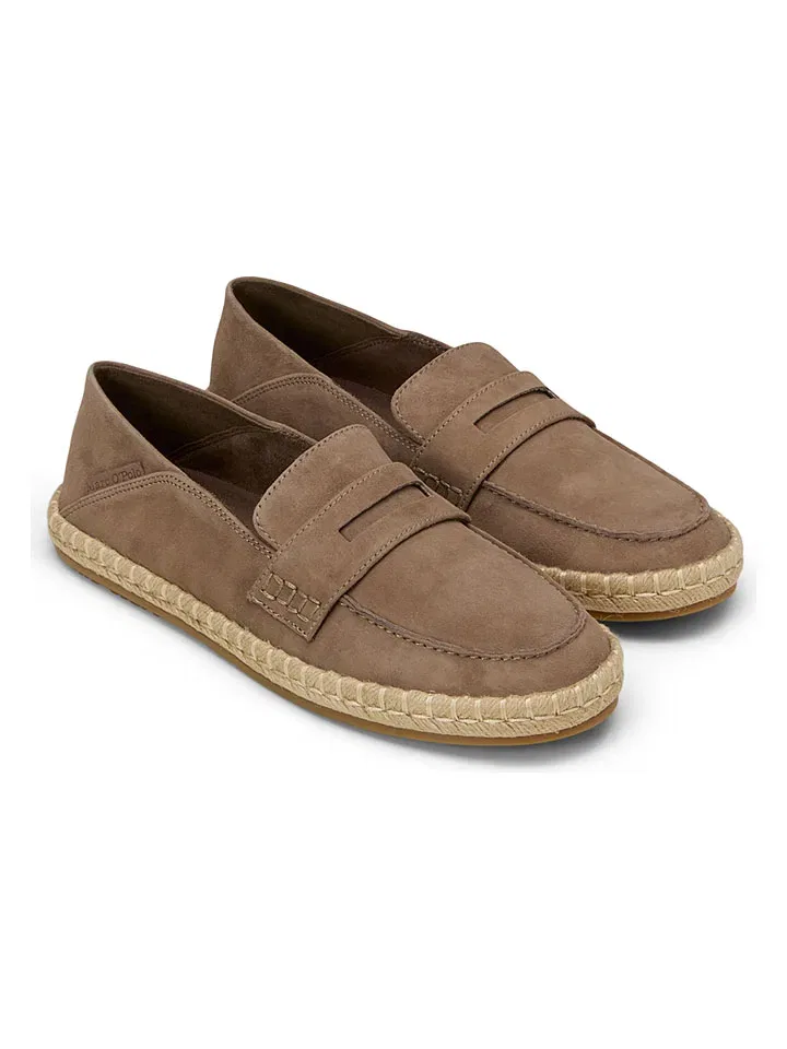 Эспадрильи из велюра, Marc O'Polo Shoes, коричневый