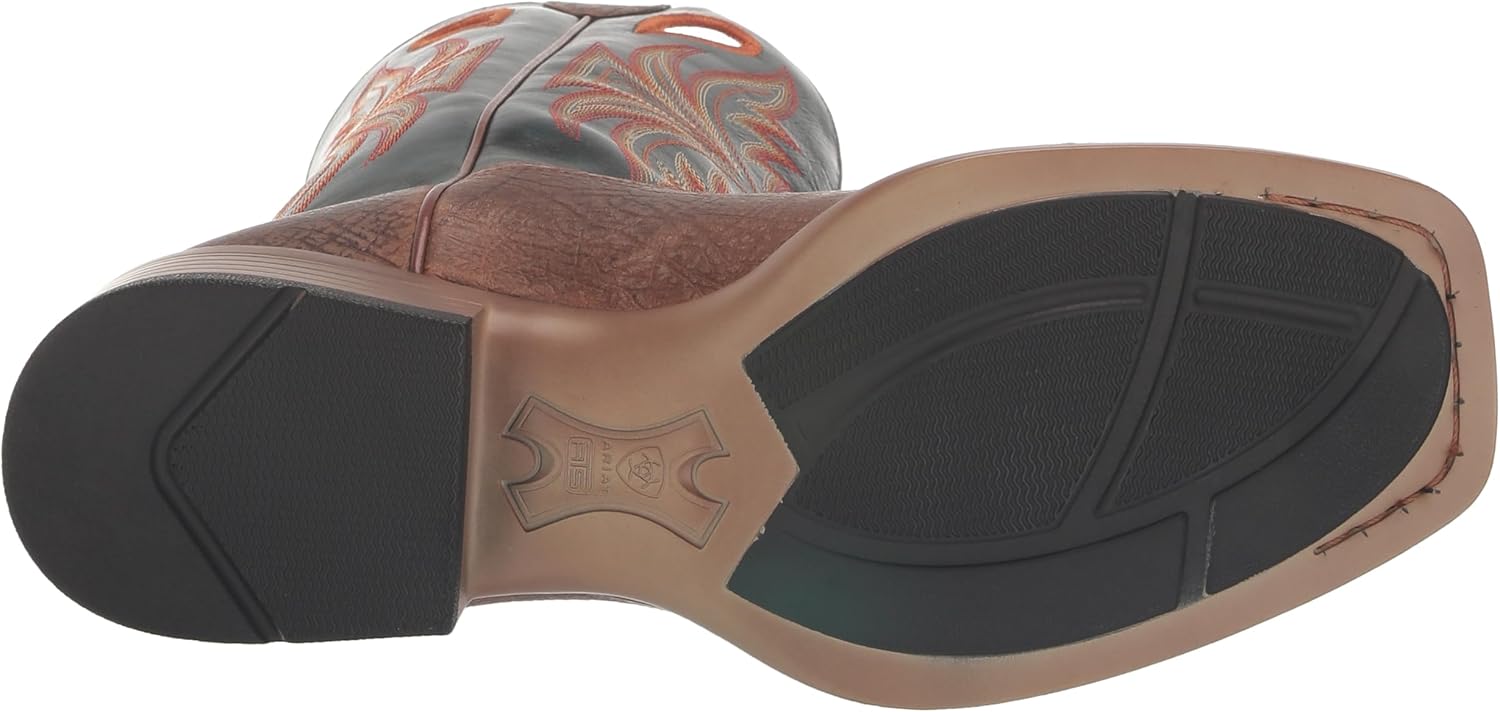 Мужские ковбойские сапоги Ariat Granger Ultra, зеленый/коричневый — фото 4