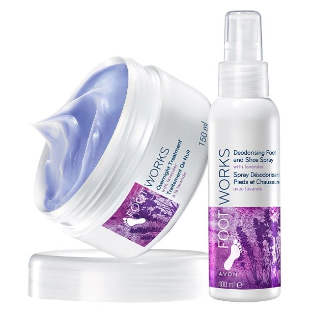 

Набор средств по уходу за ногами Avon FootWorks Lavender