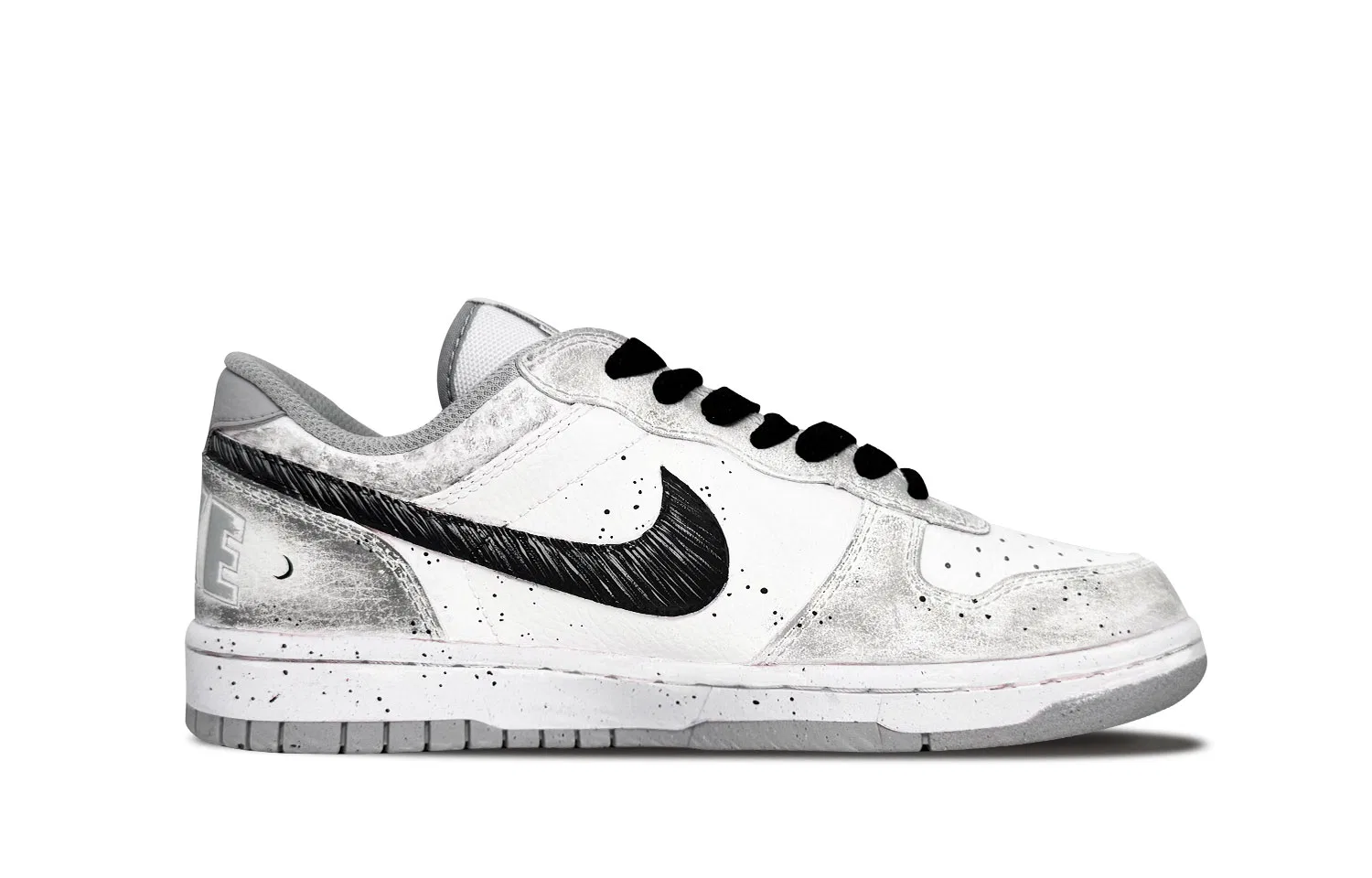 Кроссовки для скейтбординга Dunk Low Nike бело-серые — фото 4
