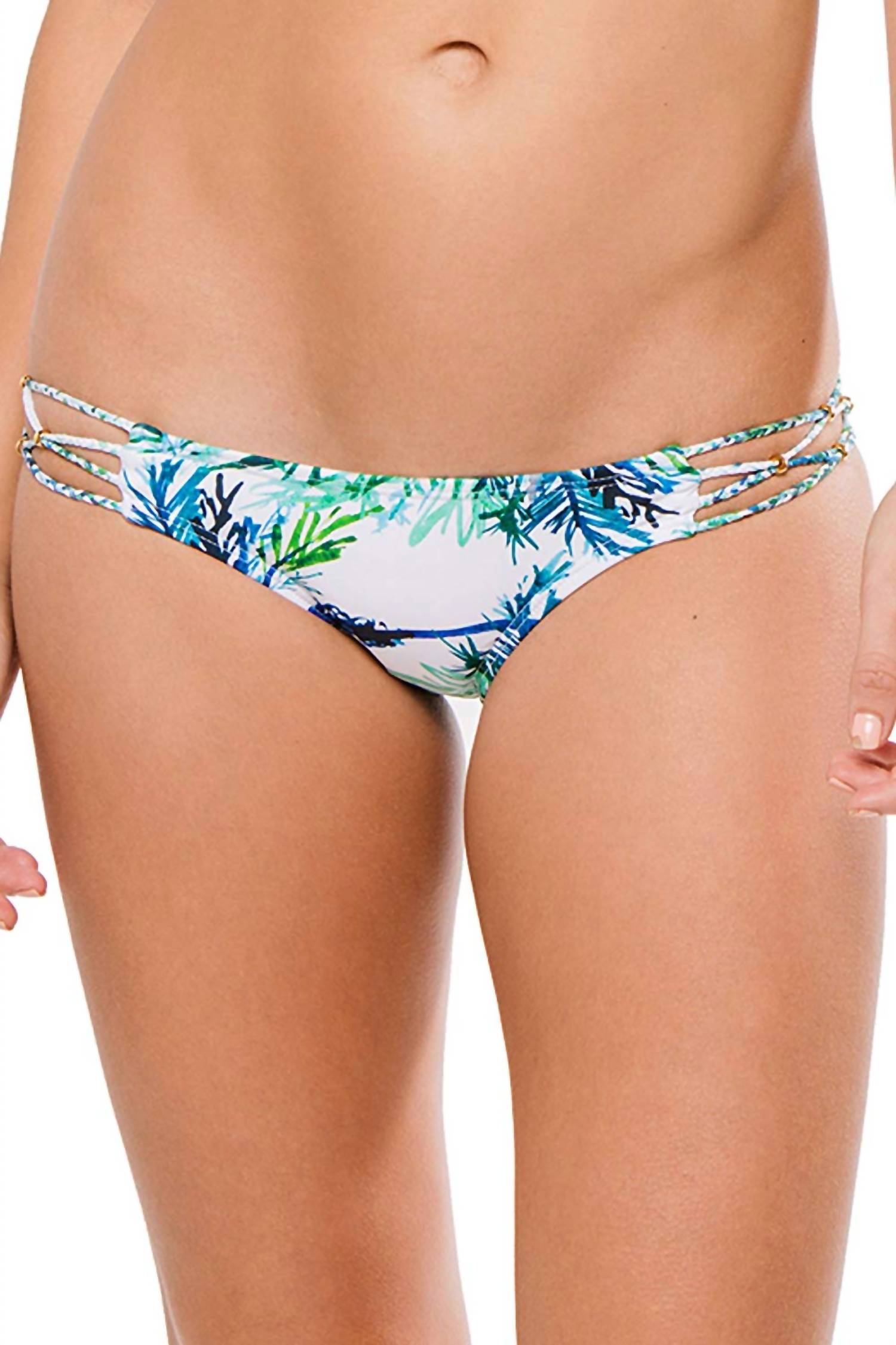 

Женщины Palms Tab Side бразильский хипстер бикини Bottom купальники Palm PQ Swim