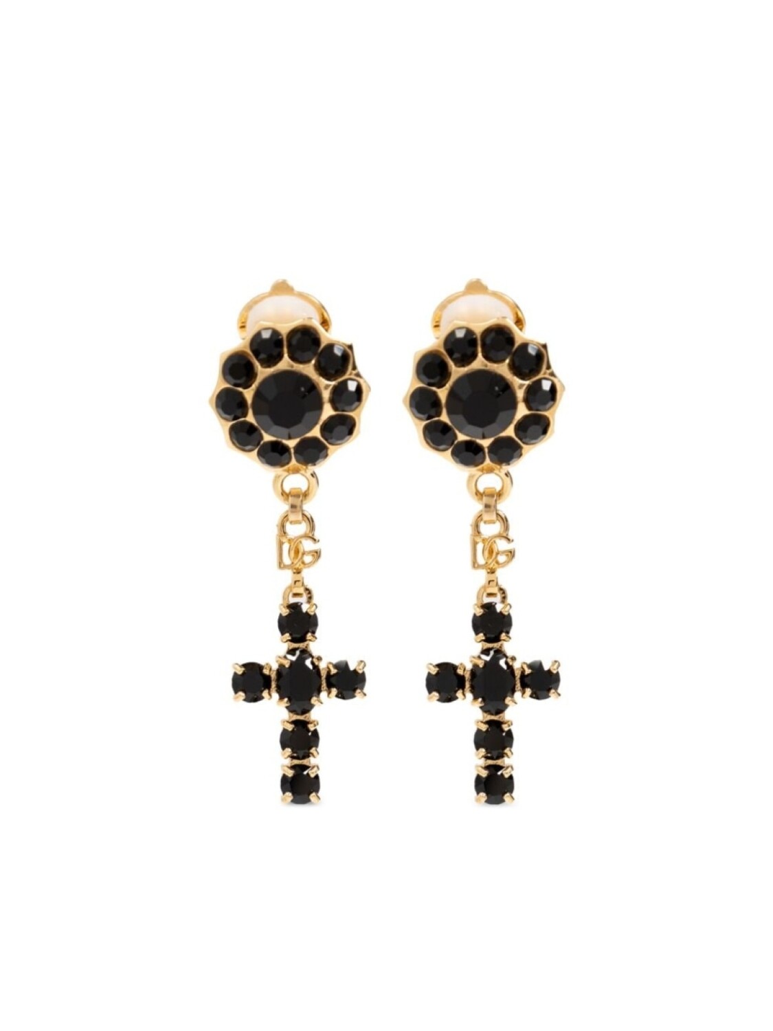 

Серьги-подвески с крестом Dolce & Gabbana, золотой