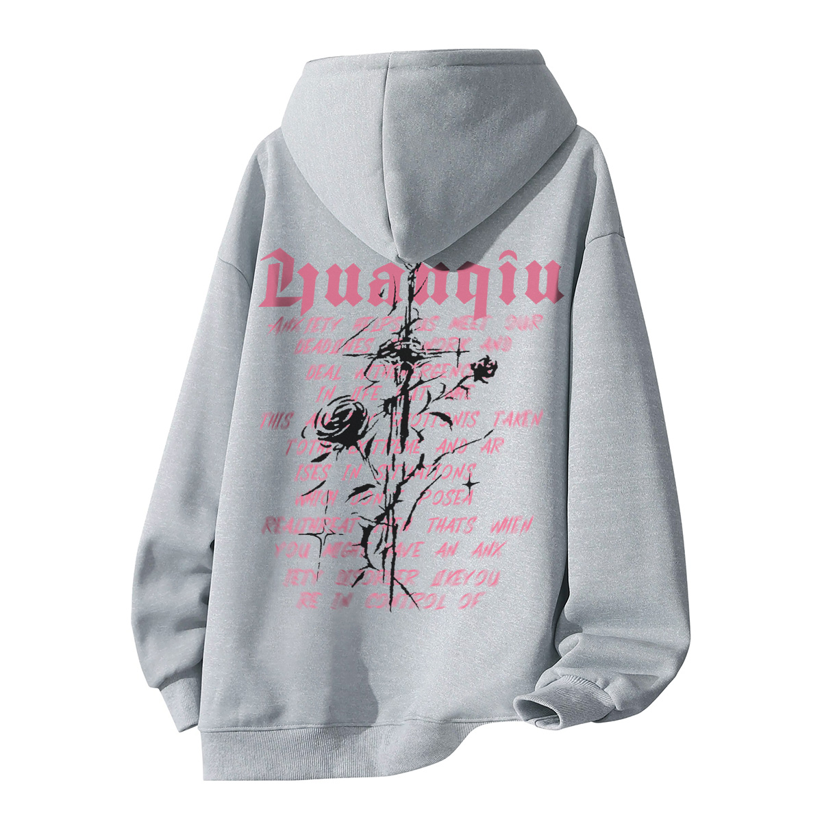 

Толстовка Unisex Hooded Moderate Heavyweight HUANQIU, светло-серый