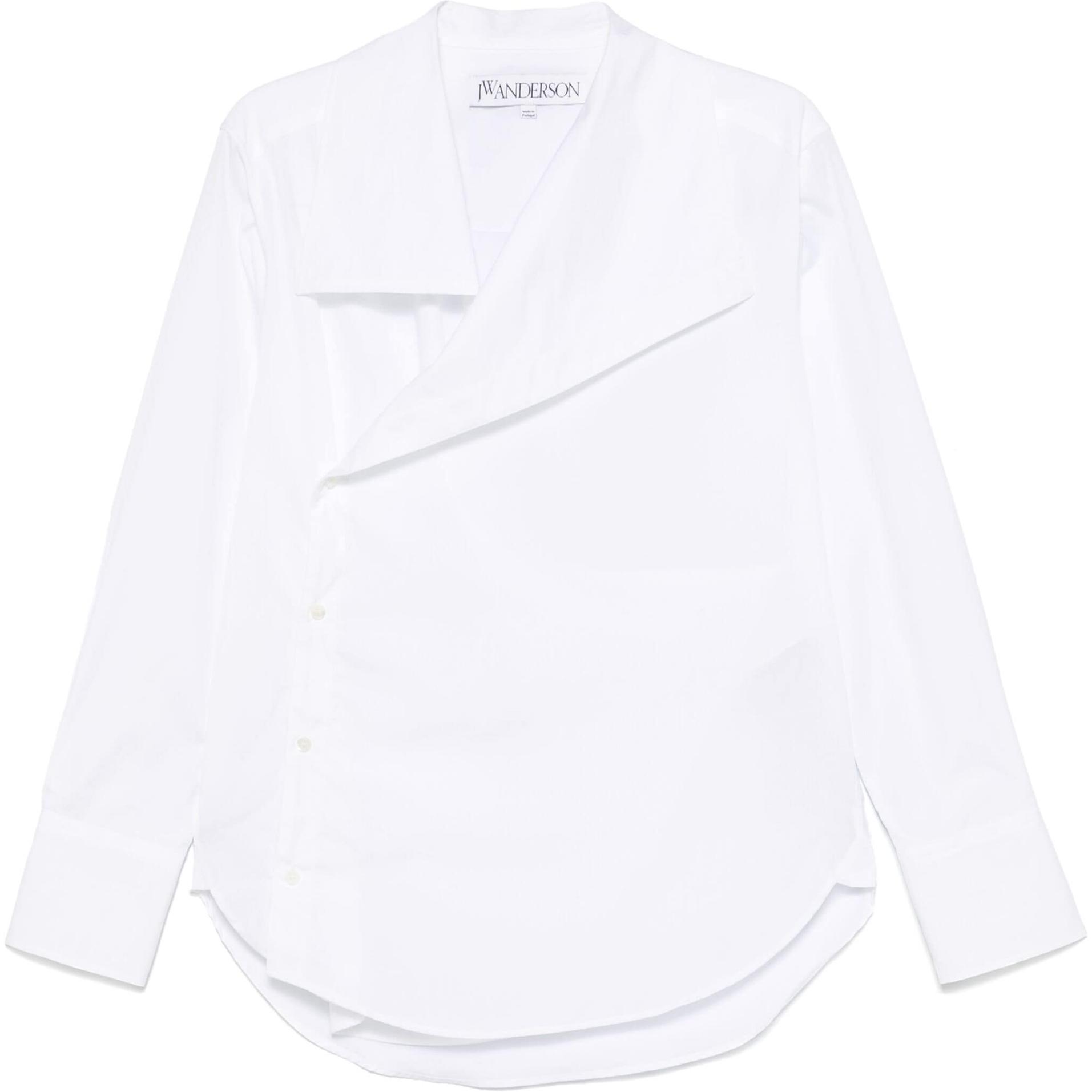 

ДжВ Андерсон Белая рубашка с увеличенным воротником