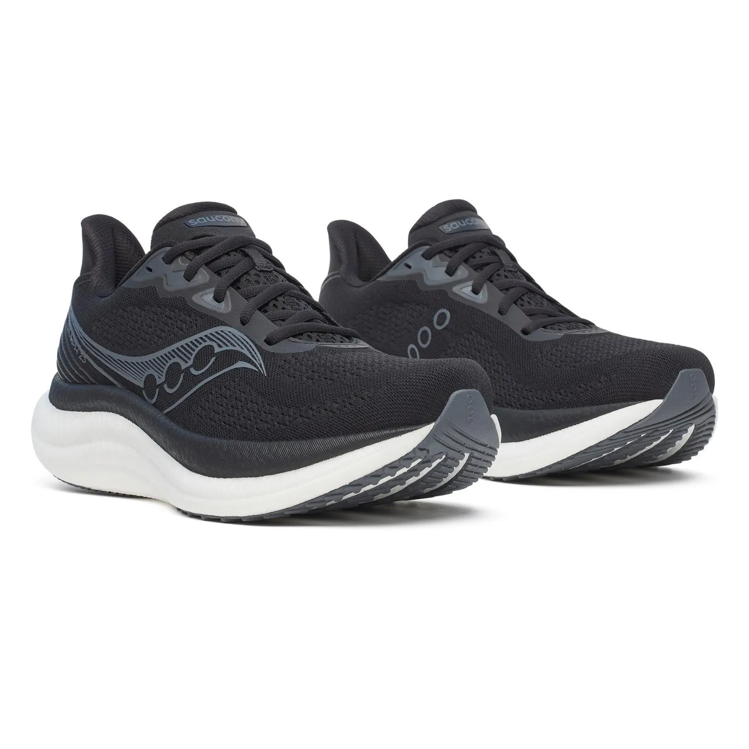 Беговые дорожные кроссовки Triumph 23 мужские Saucony, Black/White — фото 3