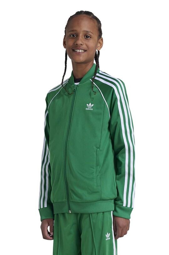 

Детская толстовка SST TRACK TOP adidas Originals, зеленый