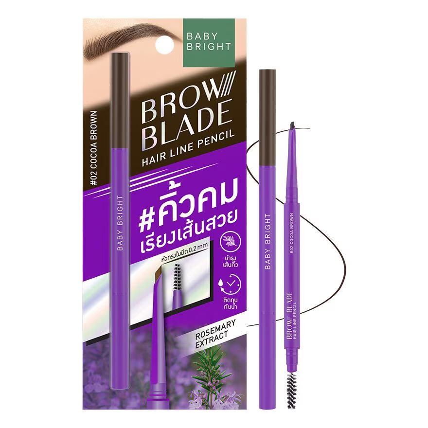 

Baby Bright Карандаш для линии роста волос Brow Blade 0,05г. 02 Cocoa Brown, Cocoa Brown