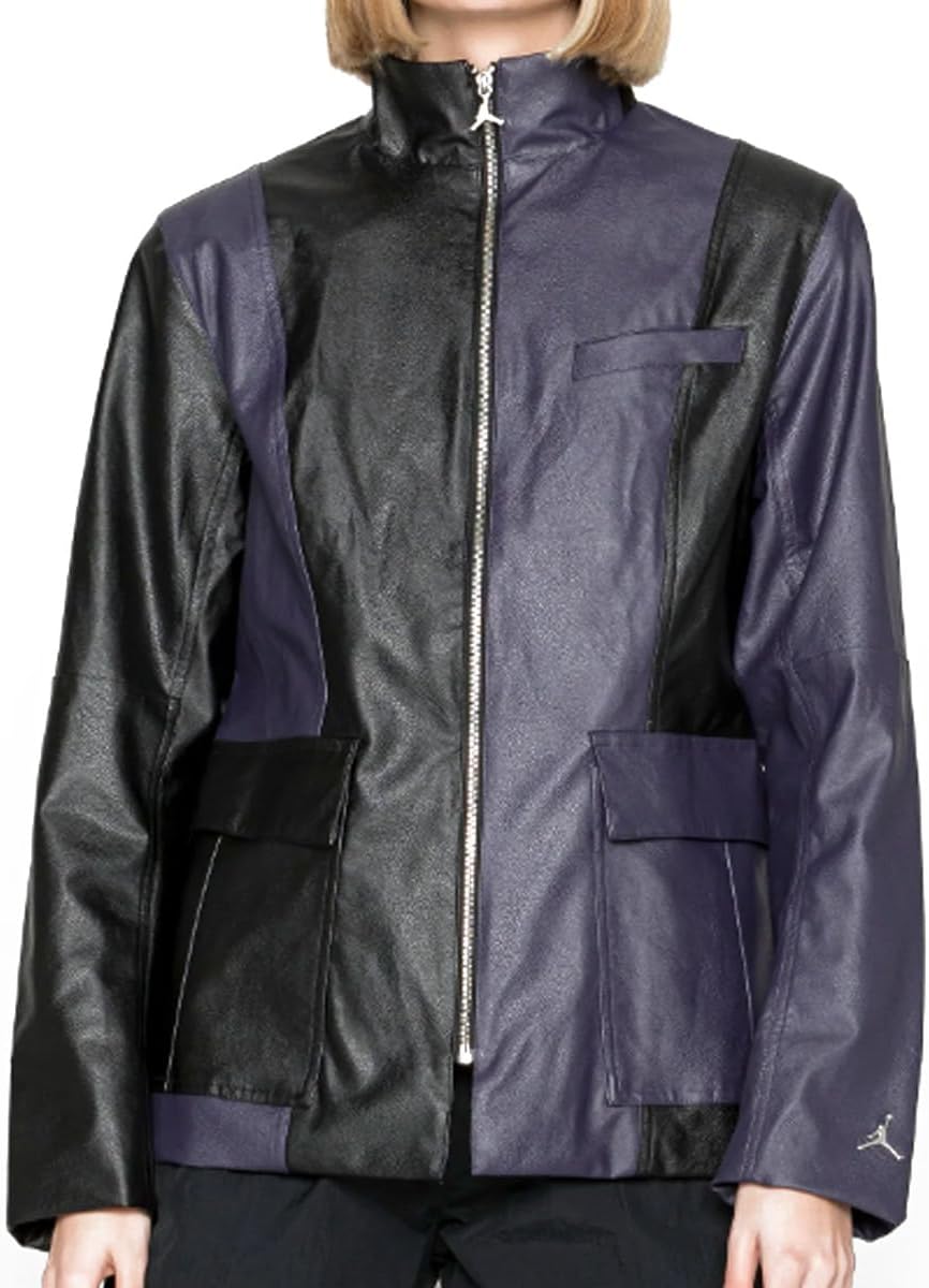 

Женская куртка-блейзер Nike Jordan New Classics Capsule 2.0 из искусственной кожи, фиолетово-черный