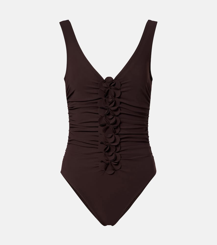 

Купальник Tess с цветочными аппликациями Karla Colletto, Chocolate