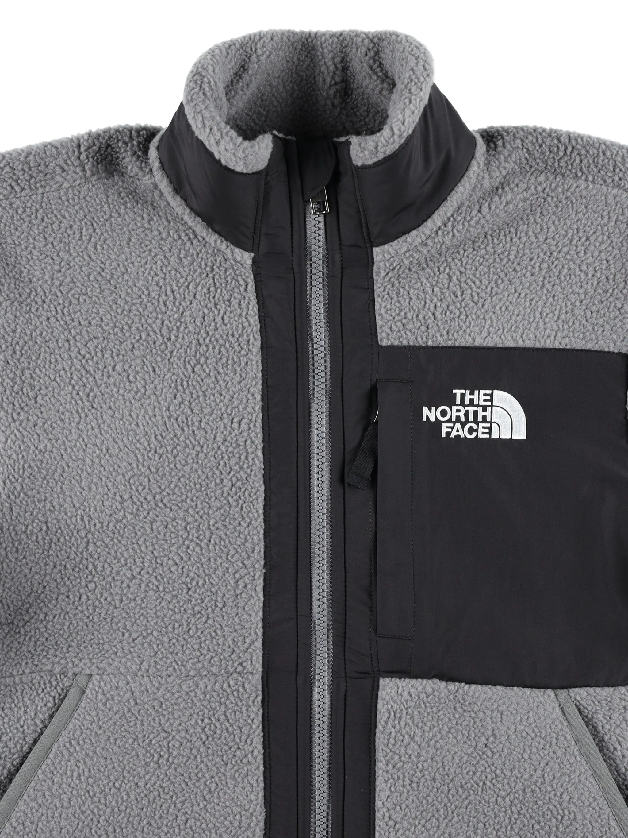 

Флисовая куртка на молнии The North Face Kids, серый