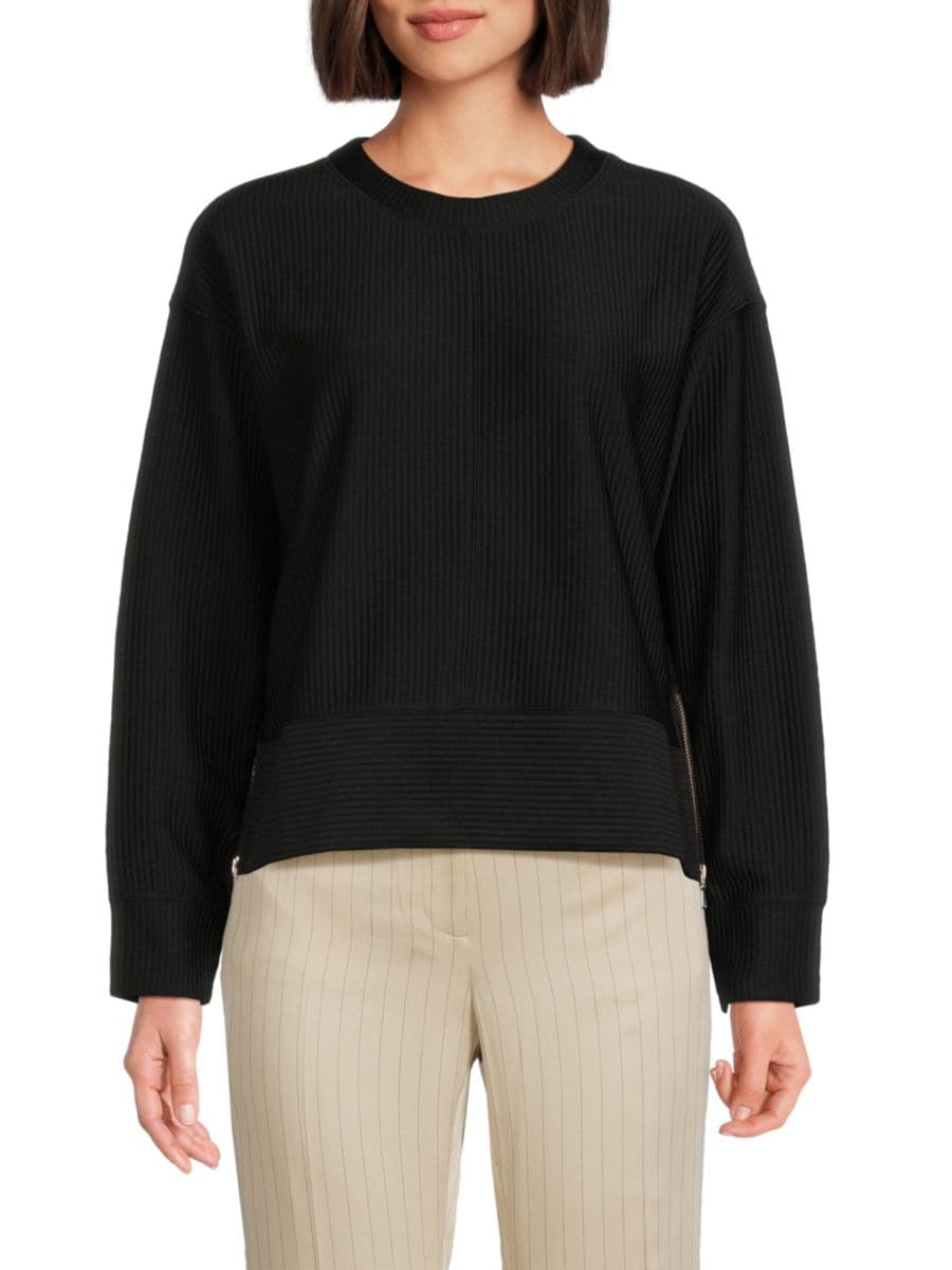 

Толстовка в рубчик DKNY, черный