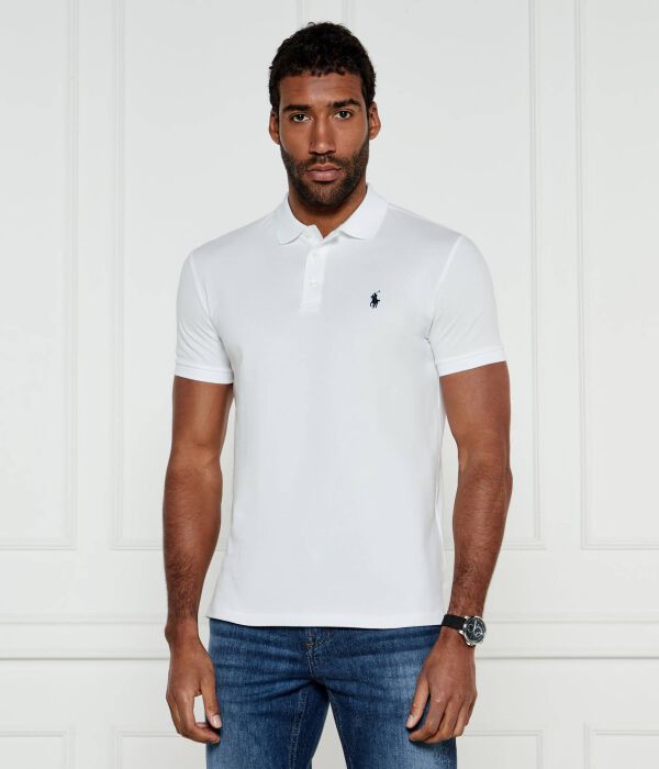 

Рубашка поло Custom slim fit Polo Ralph Lauren, белый