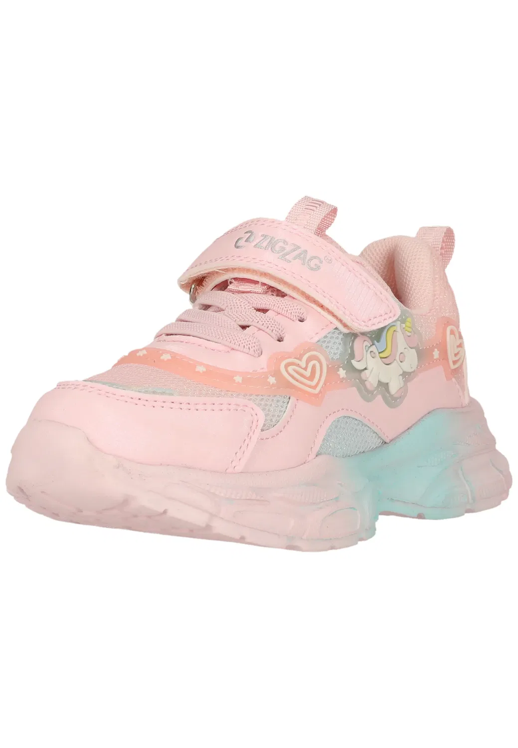 Кроссовки детские со светодиодами, Zigzag, ballet slipper