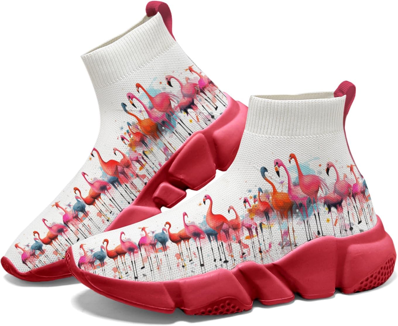 

Мужские теннисные кроссовки противоскользящие для бега, повседневной ходьбы и джоггинга, женские слипоны-носки с рисунком животных Hetios, Animal_21