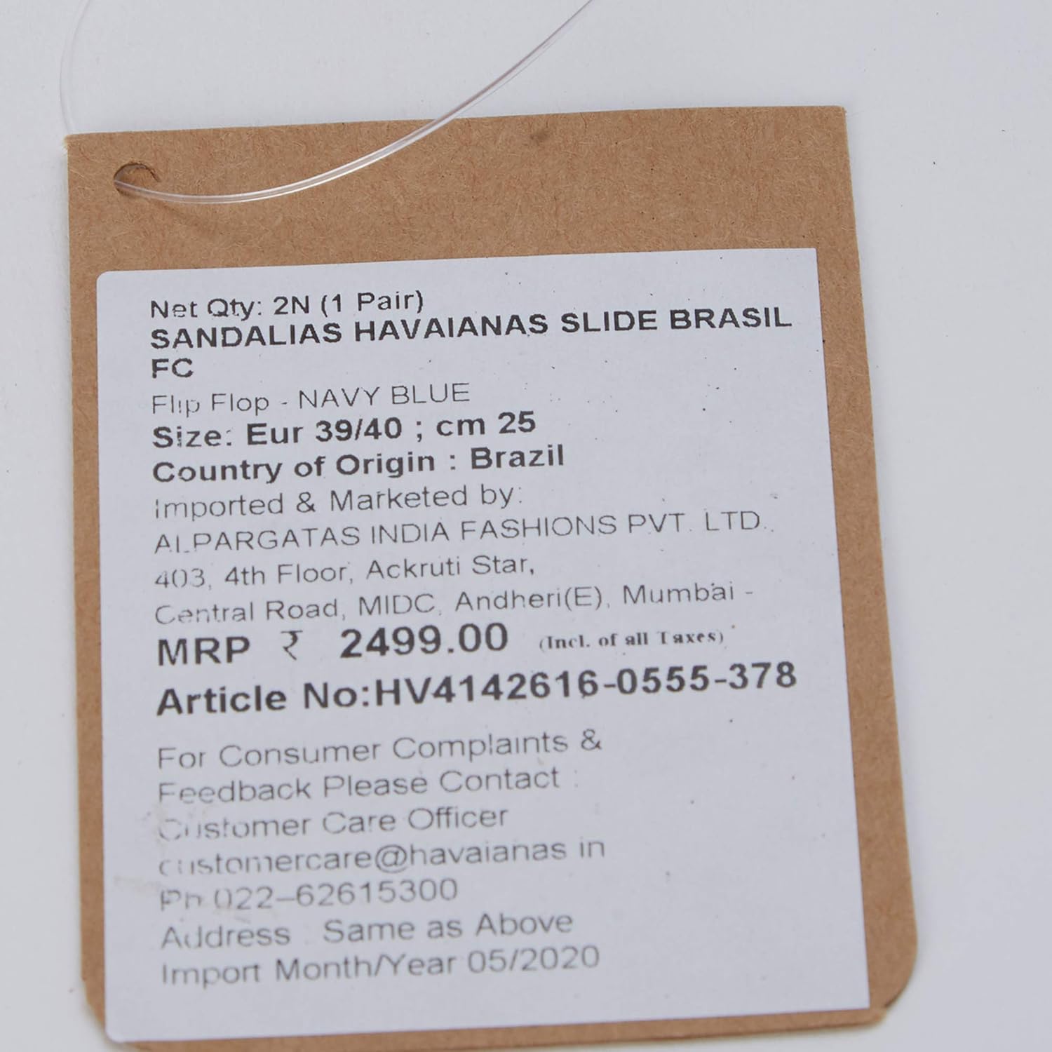 Сандалии Havaianas Slide Brazil унисекс, темно-синий — фото 4