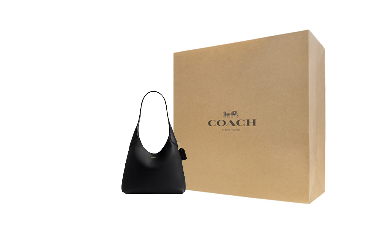 

COACH Кожаная сумка-хобо среднего размера для женщин