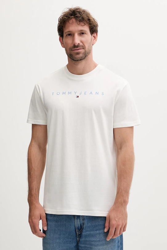 

Хлопковая футболка Tommy Jeans, белый