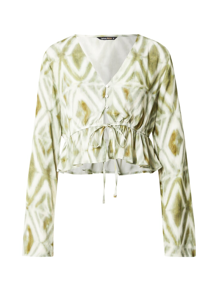 

Блузка DeFacto, цвет Olive/Pastel green