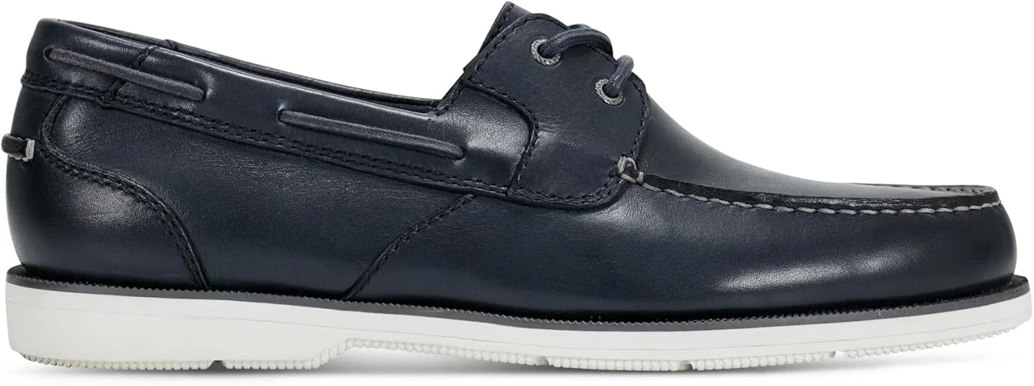 Мужские лодочные туфли Rockport Ports of Call Perth, Dark Blue Leather — фото 3