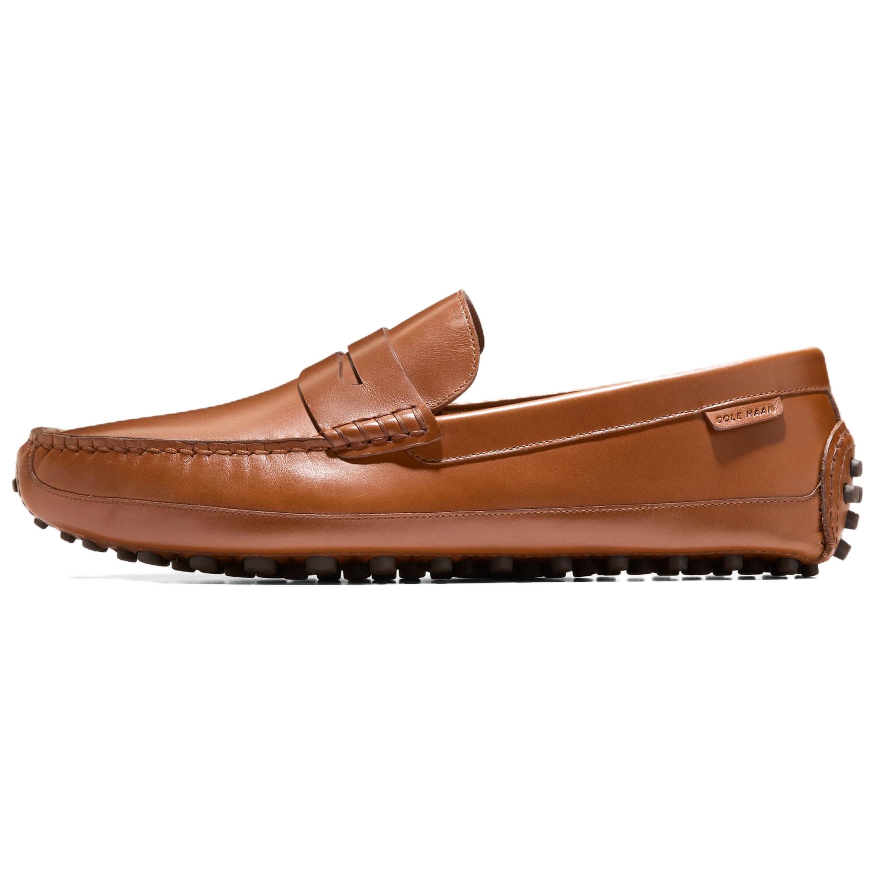 

COLE HAAN Коричневые мужские лоферы Gommino