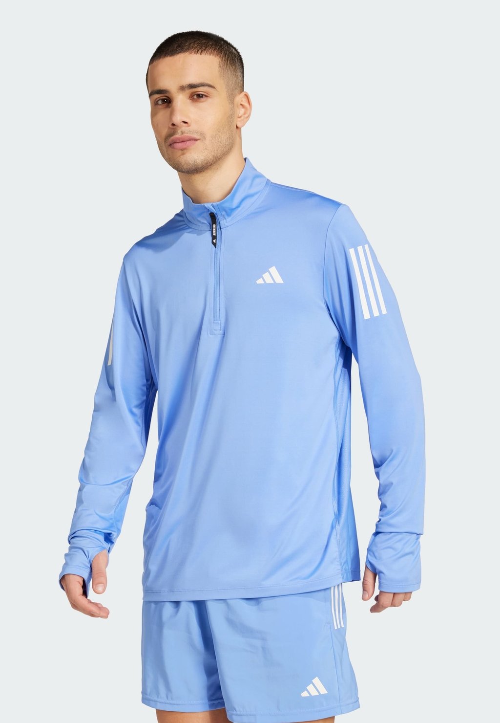 

Футболка с длинным рукавом OWN THE RUN HALF-ZIP Adidas Performance, синий