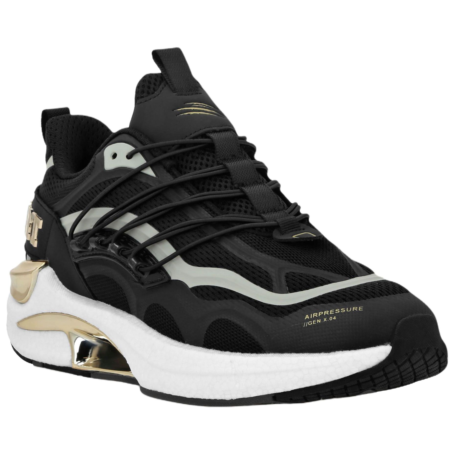 PLEIN SPORT Кроссовки Runner PRESSURE Low top Casual Shoes Unisex Black — фото 4