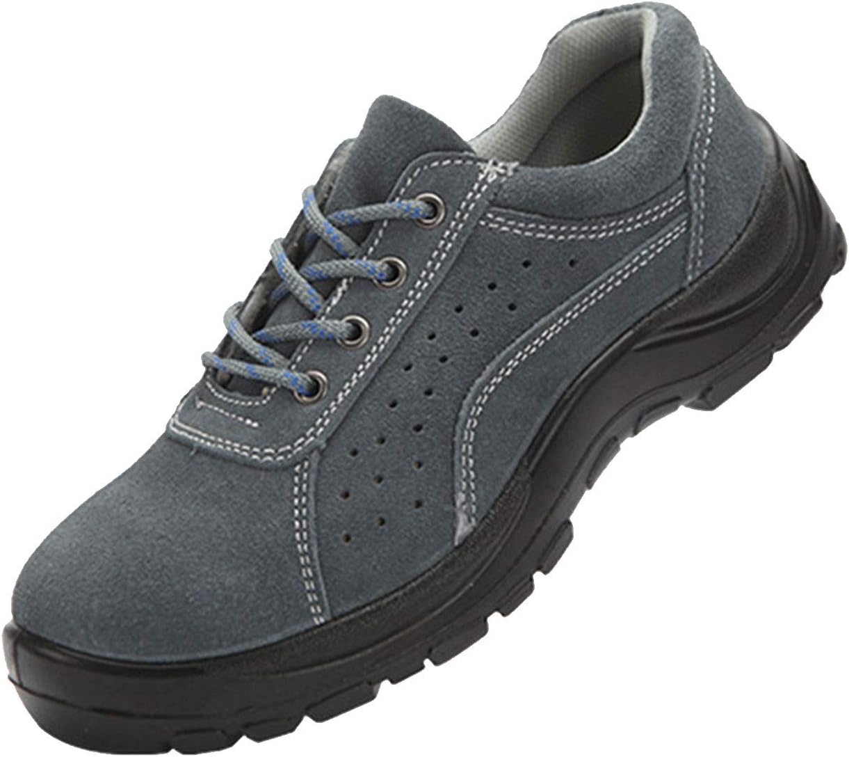 

Кроссовки HISXUS для мужчин, женские кроссовки для бега и строительства с защитным стальным носком (Цвет: серый, Размер: 11 US)