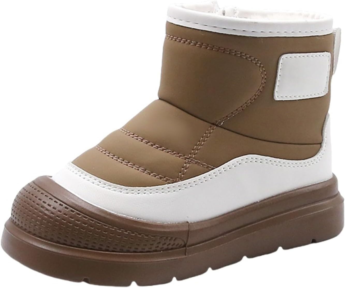 

Мальчики Девочки Зимние Снежные Ботинки с Меховой Подкладкой Водонепроницаемые Уличные Ботильоны Комфортные Кожаные Ботинки для Малышей Generic, Khaki