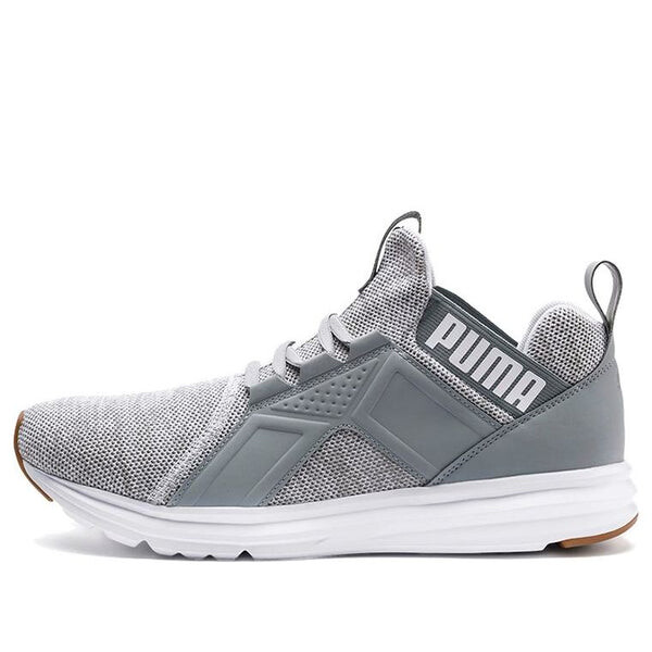 

Кроссовки enzo knit low-top running shoes grey/white Puma, серый