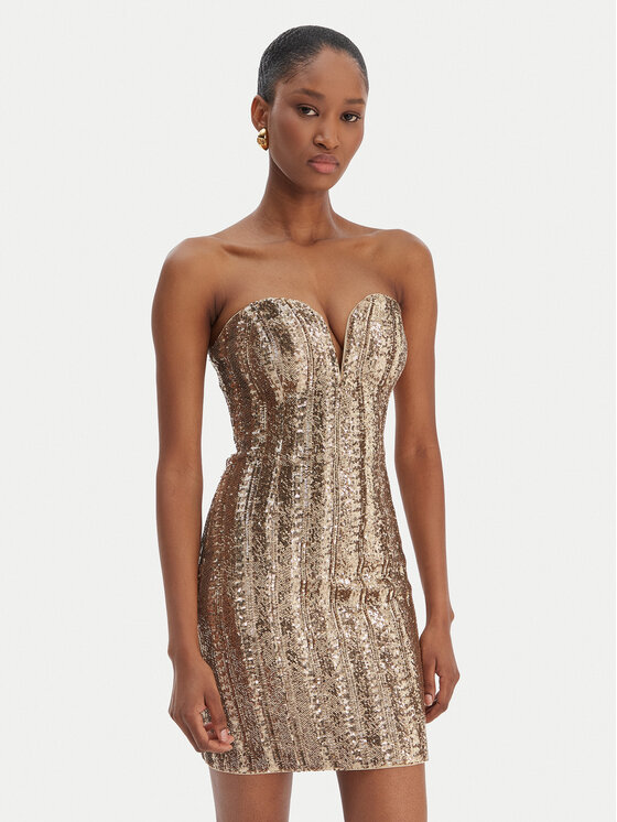 

Коктейльное платье slim fit 6RGK00 6357A Marciano Guess, золотой