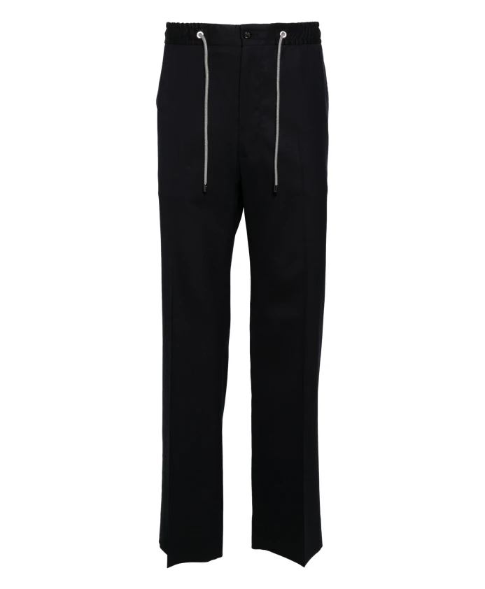 

Шерстяные брюки с кулиской и карманами. Corneliani, синий