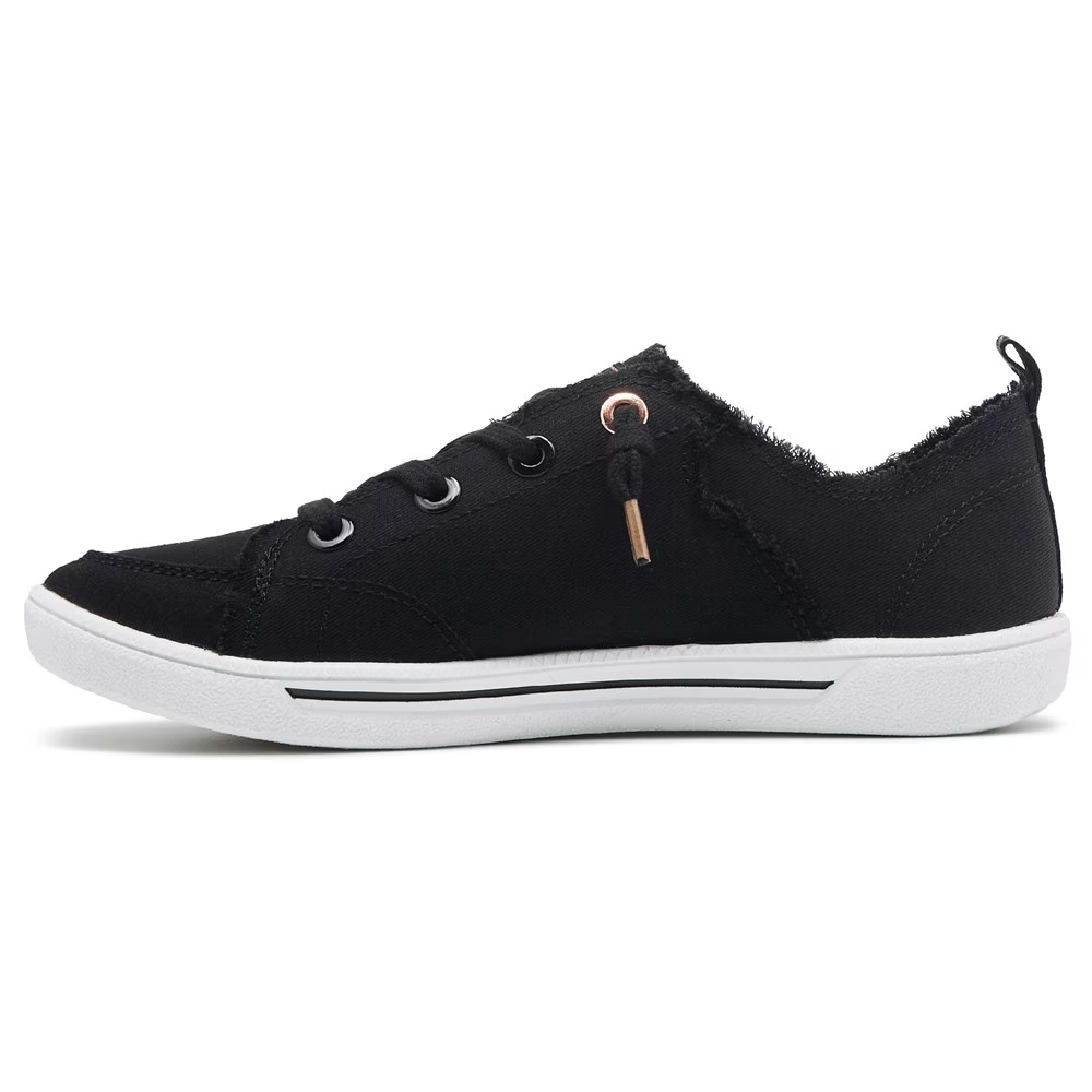Кеды на платформе Bobs b cute 2.0 slip on canvas sneaker Skechers, black canvas — фото 3