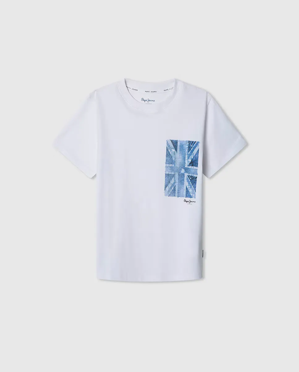 

Детская футболка Jebb Pepe Jeans, белый