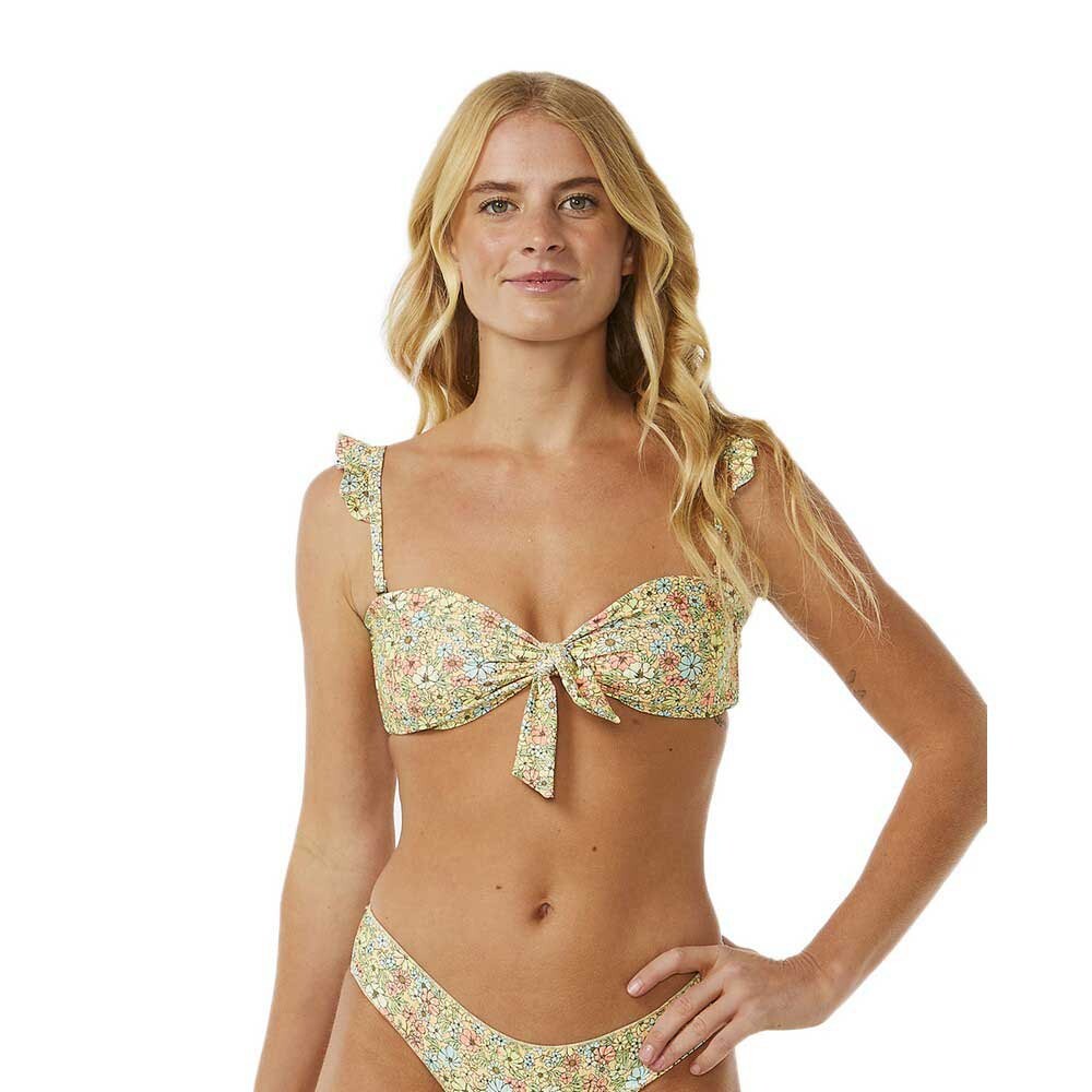 Топ бикини Rip Curl Sea Of Dreams Bandeau, желтый