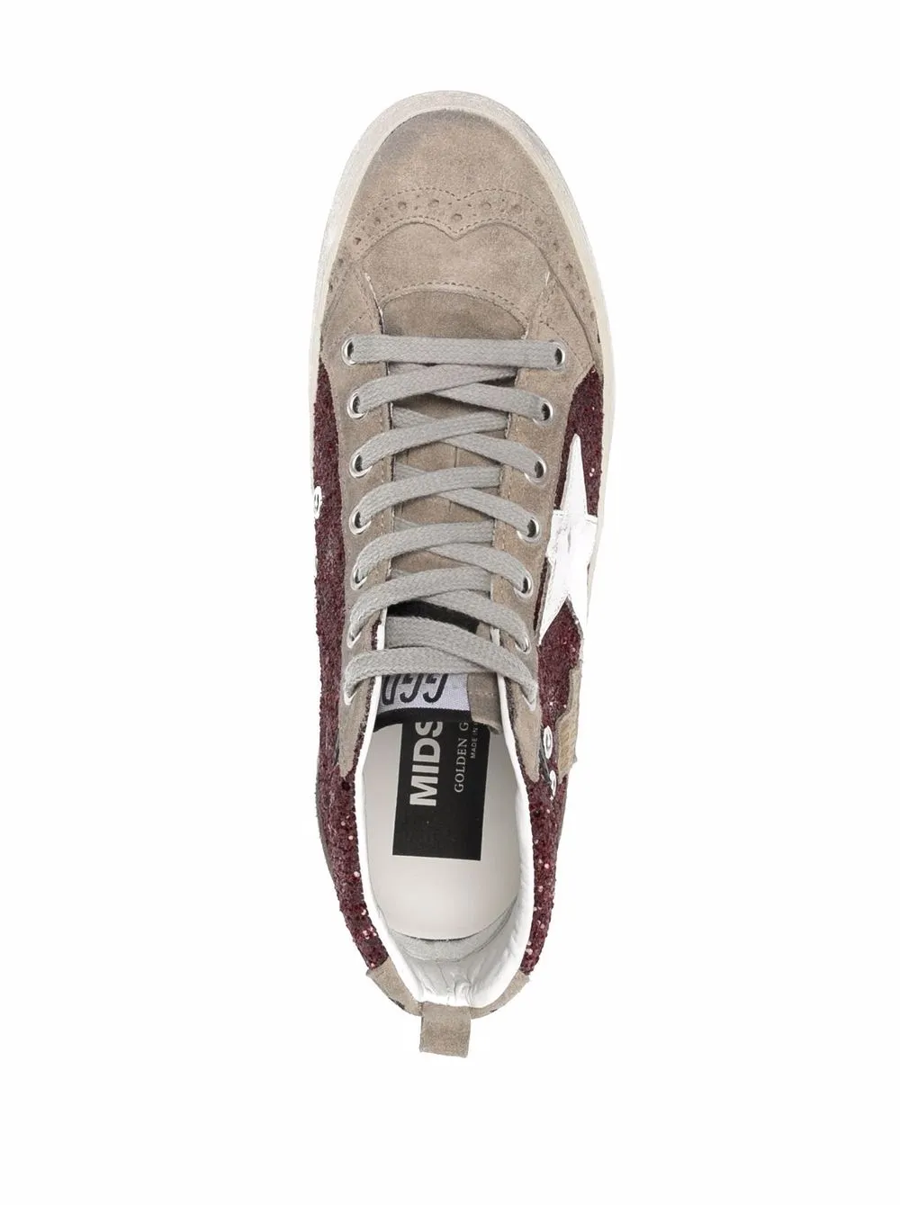 Высокие кеды Mid Star GOLDEN GOOSE, красный — фото 4