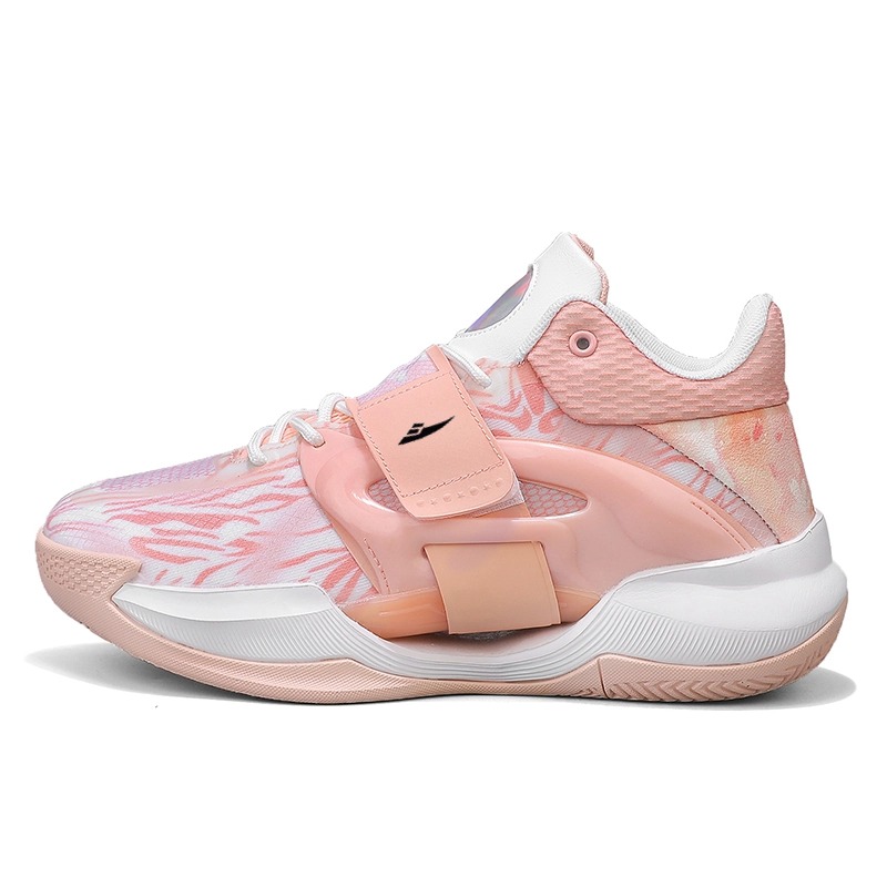 

Kuding Амортизирующие баскетбольные кроссовки мид-топ Unisex розовые, цвет Pink