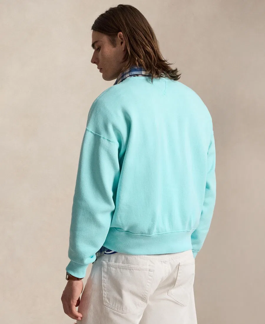 Мужская толстовка с круглым вырезом Polo Ralph Lauren, голубой — фото 4