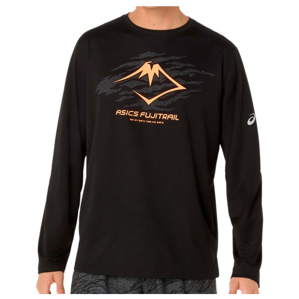 

Футболка с логотипом Fujitrail и длинным рукавом для бега Asics, черный